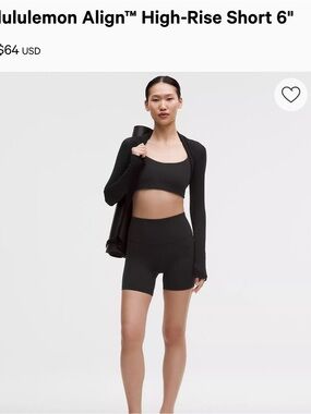 lululemon athletica Align High-Rise Bike Short - Black